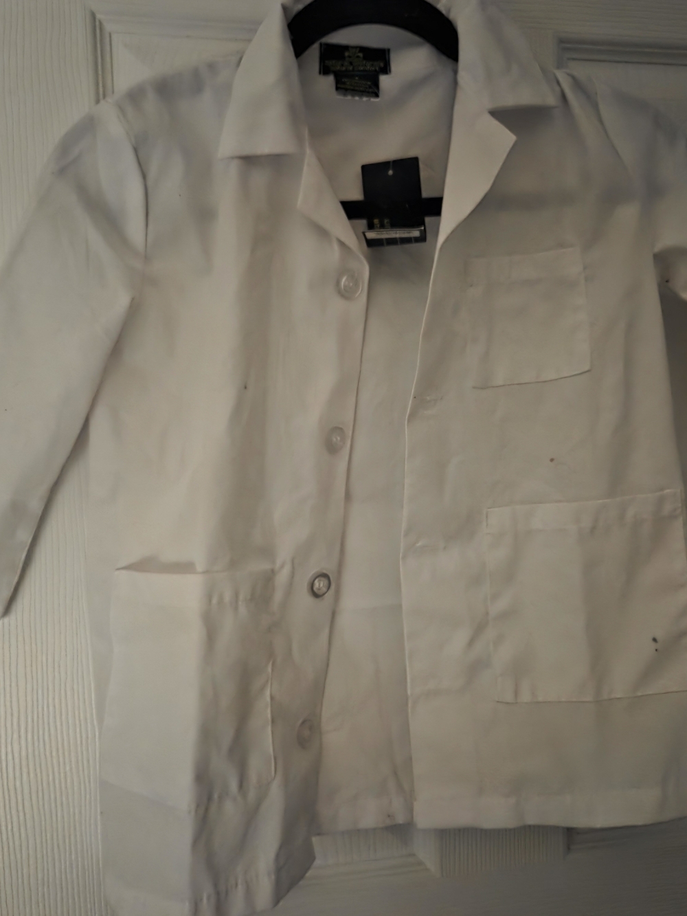 Kids White Button Down Uniform Shirt Size 4